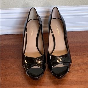 Via Spiga open toed platform pump / heels - 7M